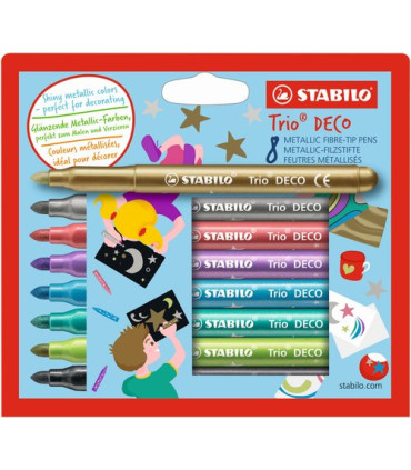 ROTUL.STABILO TRIO DECO 377 ESTUCHE 8