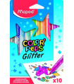 ROTUL.MAPED COLOR PEPS GLITTER B/10
