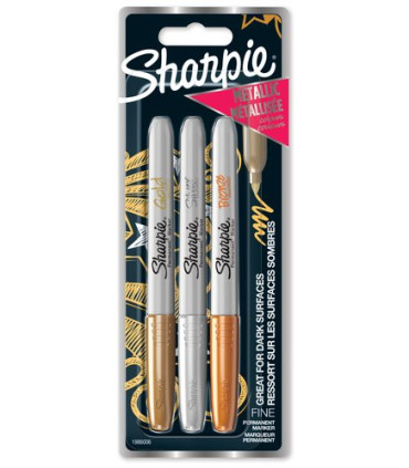 ROTUL.PAPERMATE SHARPIE METALLIC F B/3
