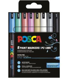 ROTUL.UNI-POSCA PC-1MR METAL. E/8