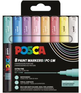 ROTUL.UNI-POSCA PC-1M COL. SUAVES E/4