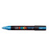 ROTUL.UNI-POSCA PC-5M  AZUL METALICO