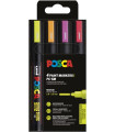 ROTUL.UNI-POSCA PC-5M COL. FLUOR E/4