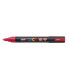 ROTUL.UNI-POSCA PC-5M  FLUOR ROJO