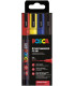 ROTUL.UNI-POSCA PC-3M COL. BASICOS E/4