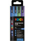ROTUL.UNI-POSCA PC-3M COL. FRIOS  E/4