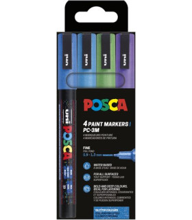 ROTUL.UNI-POSCA PC-3M COL. FRIOS  E/4