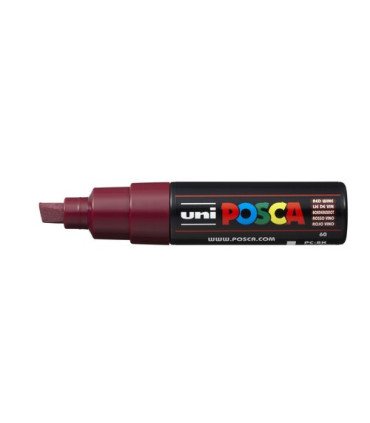 ROTUL.UNI-POSCA PC-8K  ROJO VINO