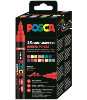 ROTUL.UNI-POSCA PC-5BR GAMA COMPL.EST.16