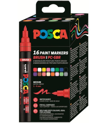 ROTUL.UNI-POSCA PC-5BR GAMA COMPL.EST.16