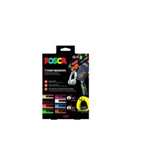 ROTUL.UNI-POSCA PC-3M/5M NAVIDAD E/8