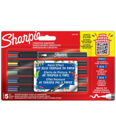 ROTUL.SHARPIE CREAT. P.PINCEL BL.5