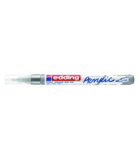 ROTUL.EDDING 5300 ACRYLIC 1-2 mm PLATA