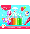 CERAS MAPED WAX JUMBO ESTUCHE DE 12