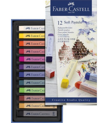 TIZA GOLDFABER PASTEL BLANDO CAJA de 12