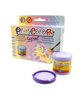 TEMPERA PLAYCOLOR  40ml PASTEL ESTUCHE 6