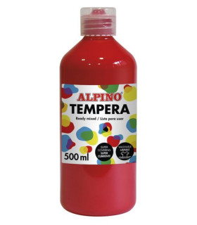TEMPERA ALPINO LIQ. 500 ml ROJO