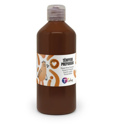 TEMPERA TCOLORS LIQ.500 ml MARRON