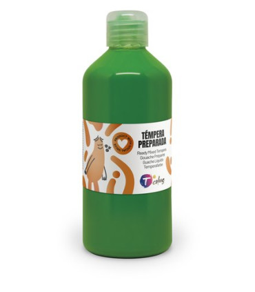 TEMPERA TCOLORS LIQ.500 ml VERDE OSCURO
