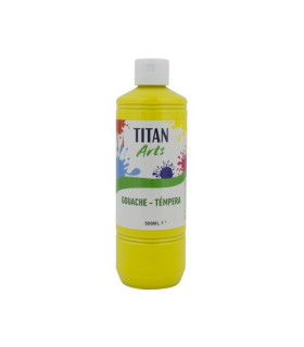 TEMPERA TITAN AC ESC.500ml AMARILLO