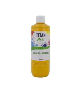 TEMPERA TITAN AC ESC.500ml AMARILLO INDI