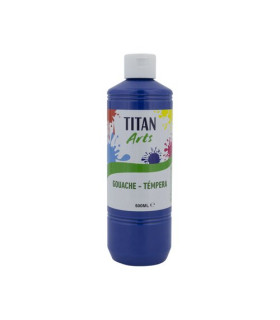 TEMPERA TITAN AC ESC.500ml AZUL OSC.