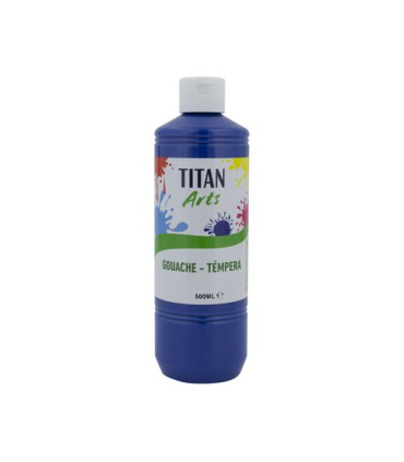 TEMPERA TITAN AC ESC.500ml AZUL OSC.