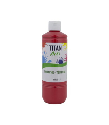 TEMPERA TITAN AC ESC.500ml BERMELLON