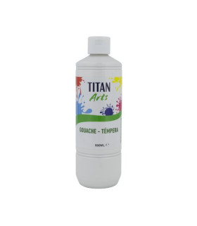 TEMPERA TITAN AC ESC.500ml BLANCO