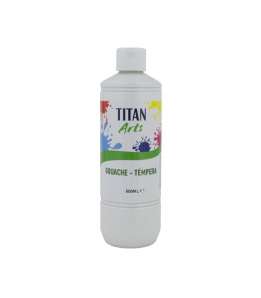 TEMPERA TITAN AC ESC.500ml BLANCO