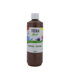 TEMPERA TITAN AC ESC.500ml MARRON OSC.