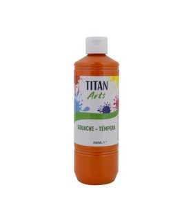 TEMPERA TITAN AC ESC.500ml NARANJA