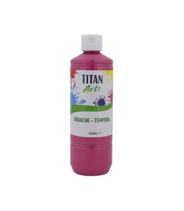 TEMPERA TITAN AC ESC.500ml ROSA