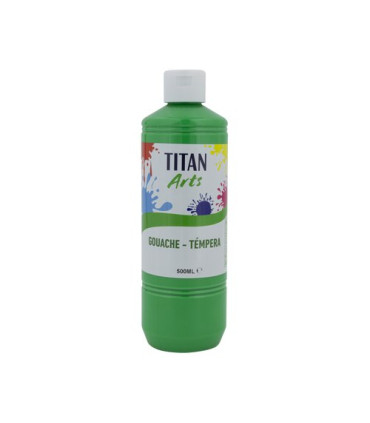 TEMPERA TITAN AC ESC.500ml VERDE CL.