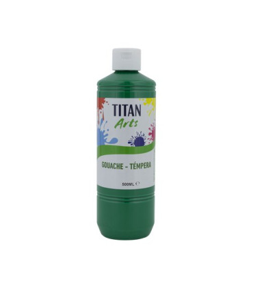TEMPERA TITAN AC ESC.500ml VERDE OSC.