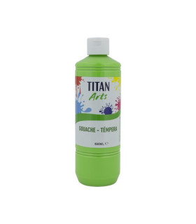 TEMPERA TITAN AC ESC.500ml VERDE VIVO