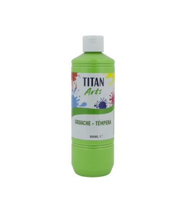 TEMPERA TITAN AC ESC.500ml VERDE VIVO