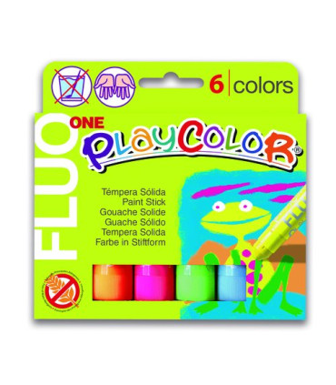 TEMPERA PLAYCOLOR FLUO ONE C/6