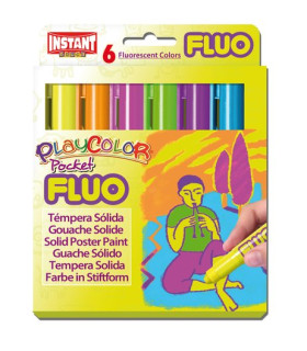 TEMPERA PLAYCOLOR FLUO POCKET C/6