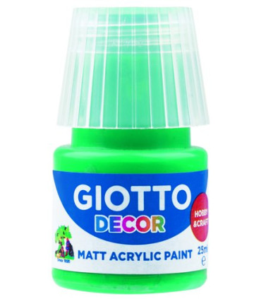 PINTURA ACRIL.GIOTTO 25 ml VERDE ESMERAL