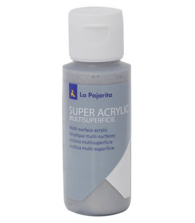 PINTURA ACRIL.PAJARITA 60 ml PLATA A-50