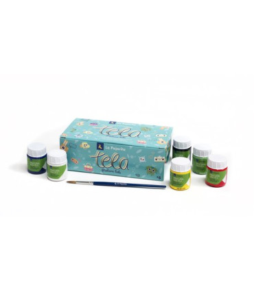 PINTURA TELA PAJARITA 25 ml  ESTUCHE 6