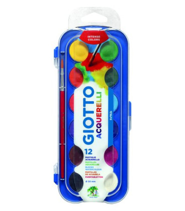 ACUARELAS GIOTTO 30 mm ESTUCHE 12