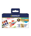 ACUARELAS MANLEY SET de 12