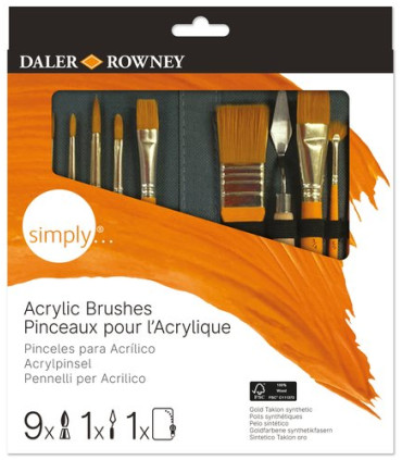 PINCEL DALER ROWNEY ACRILICO EST.10