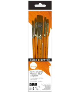 PINCEL DALER ROWNEY ACRILICO SET 5