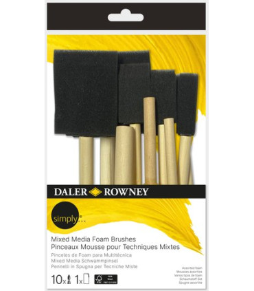 PINCEL DALER ROWNEY FOAM SET 10