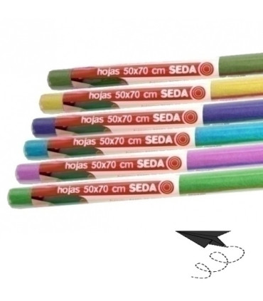 PAPEL SEDA C.G.ROLLO 5 HOJAS 50x70 NEGRO