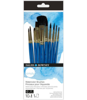 PINCEL DALER ROWNEY ACUARELA SET 10