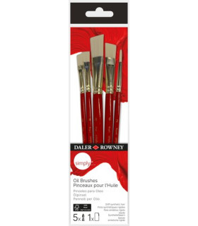 PINCEL DALER ROWNEY OLEO SET 5
